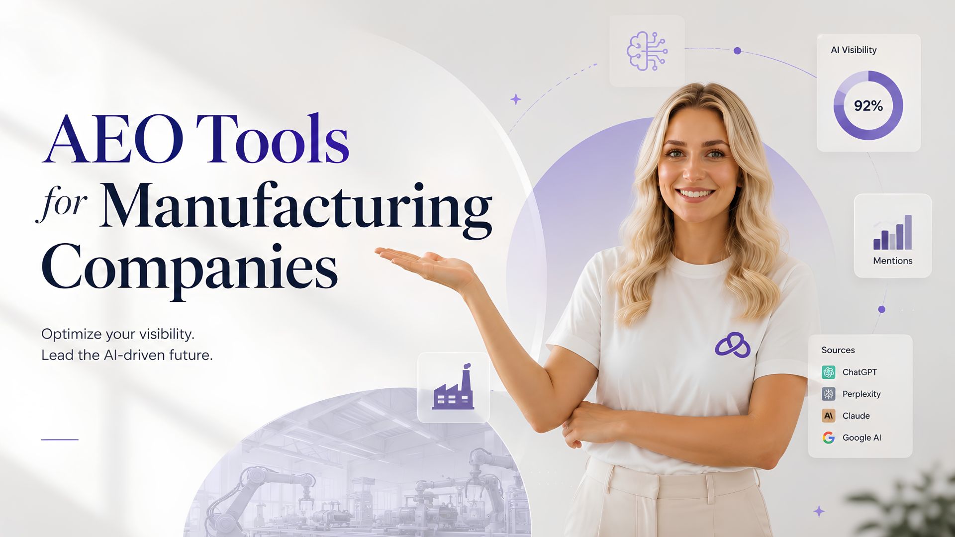 a lady is showing AEO Tools for Manufacturing Companies